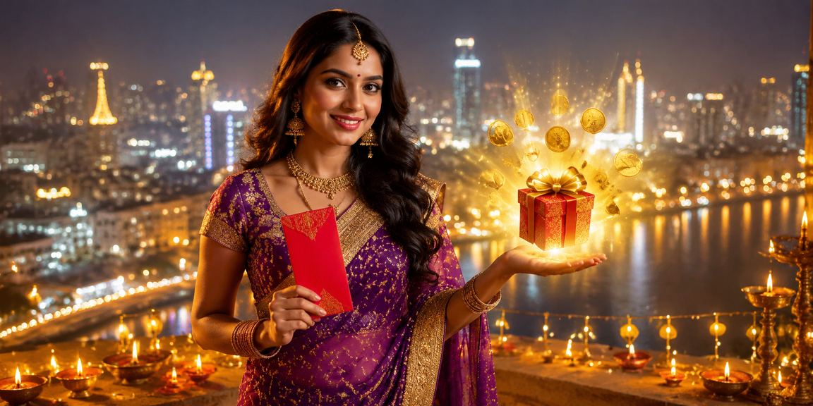 Bangalore player preparing deposit with festive red envelope